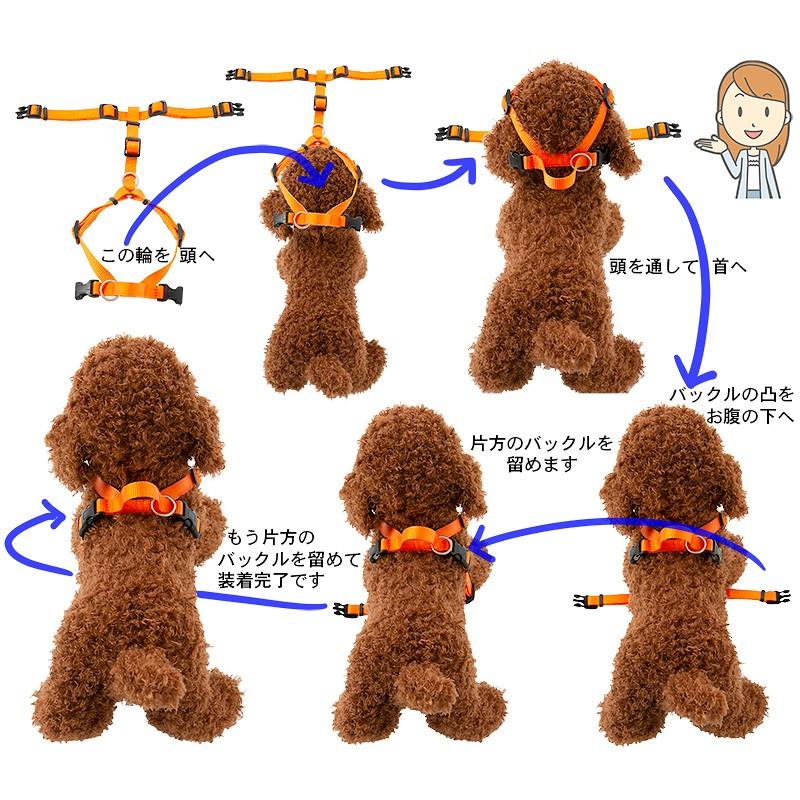 引っ張り防止 犬 ハーネス ラロック ハッピーウォークハーネス M・Lサイズ 愛犬の引っ張りを止めるトレーニングハーネス メール便のみ送料無料 |  | 12