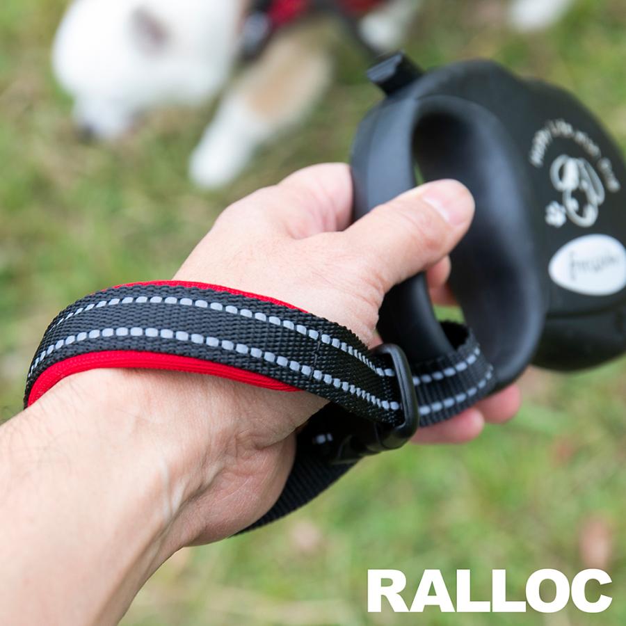 ラロック RALLOC 伸縮リード用ストラップ フリーハンドストラップ Lサイズ 反射 愛犬用 メール便のみ送料無料 (伸縮リード本体は別売) |  | 10