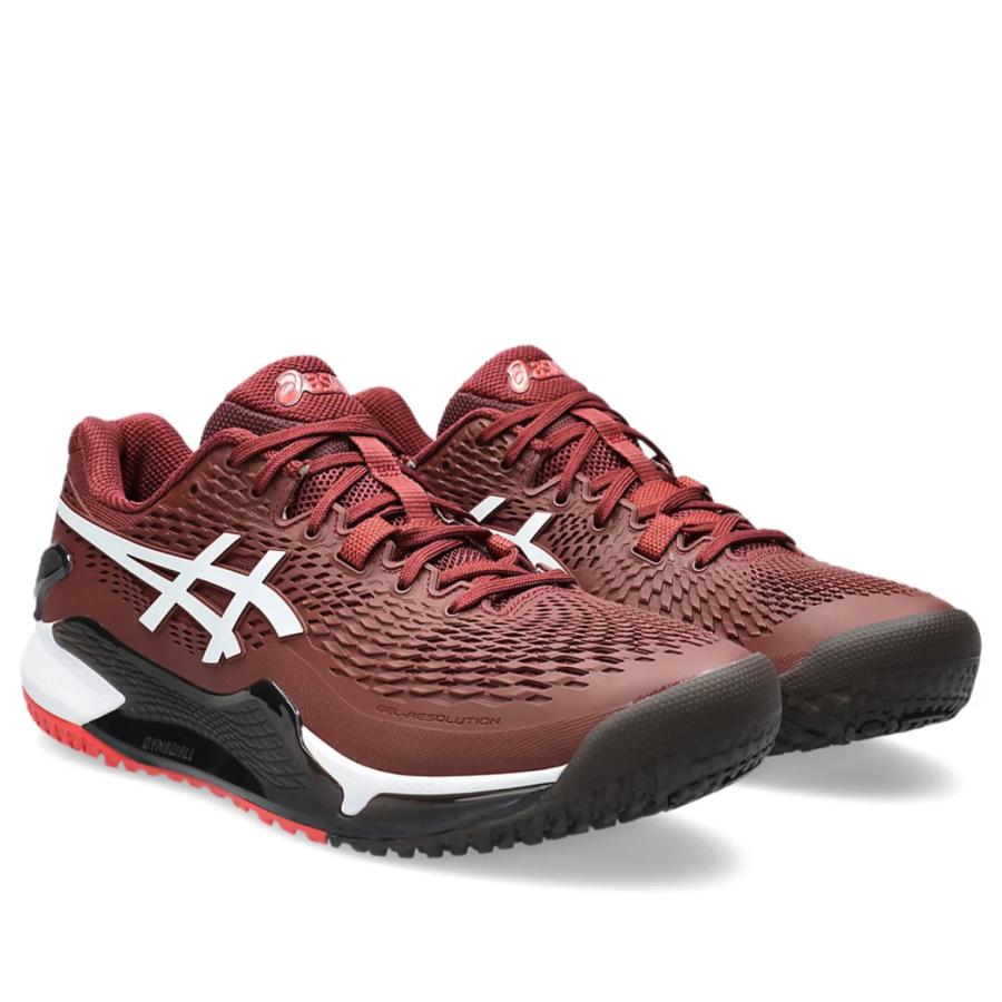 【SALE30％OFF】asics(アシックス) メンズ テニスシューズ オムニ・クレーコート用 GEL-RESOLUTION 9 OC  1041A377(600)アンティークレッド/ホワイト｜rally｜02