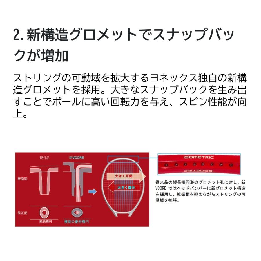 YONEX（ヨネックス） 硬式テニスラケット Vコア98 VCORE98 ブイコア98