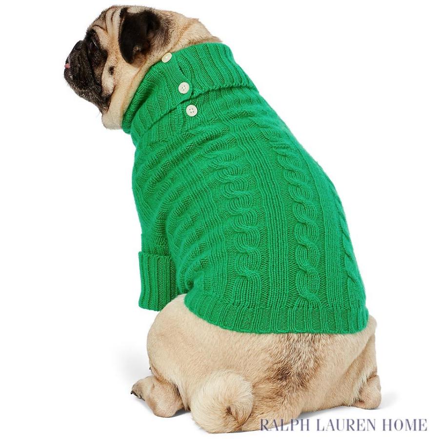 最終価格 ラルフローレン ドッグウェア Cable Cashmere Dog Sweater [犬用セーター／カシミア／ケーブルニット