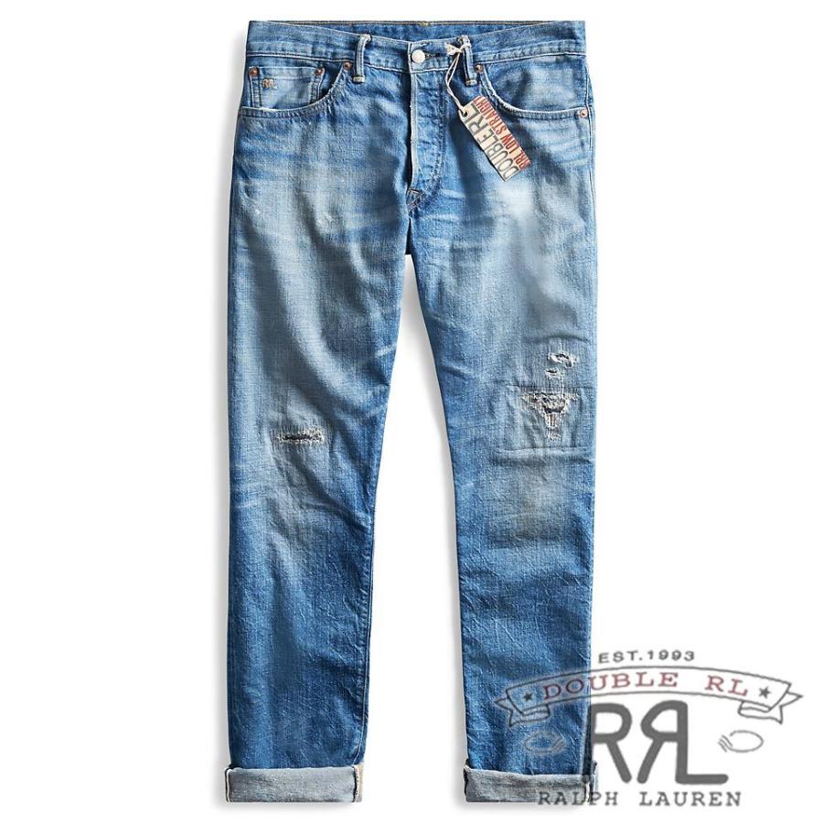 ▽更に値下げ▽RRL／ダブルアールエル : Low Straight Selvedge Jean