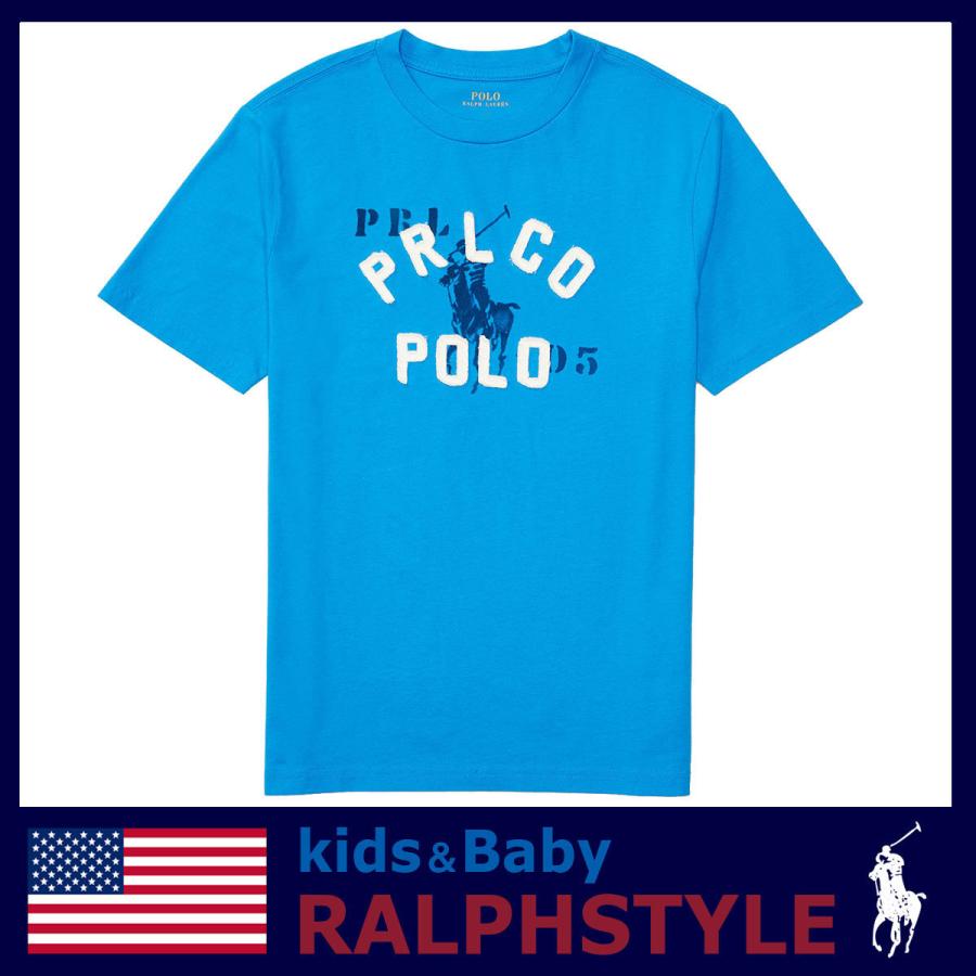 ポロ ラルフローレン 半袖 Tシャツ ビッグポニー ブルー 水色 キッズ ジュニア｜ralphstyle