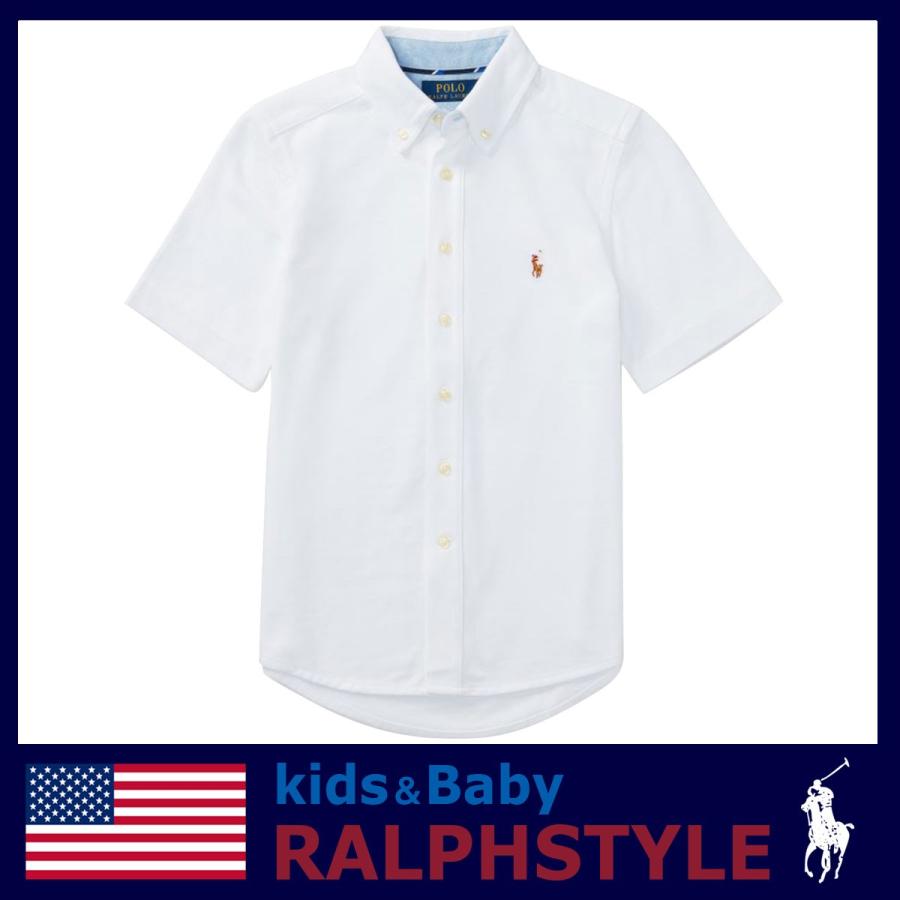 ポロ ラルフローレン オックスフォード シャツ 半袖 マルチポニー 綿 白 ホワイト ジュニア ボーイズ メンズ Rs66 2100w Kids Baby ラルフスタイル 通販 Yahoo ショッピング
