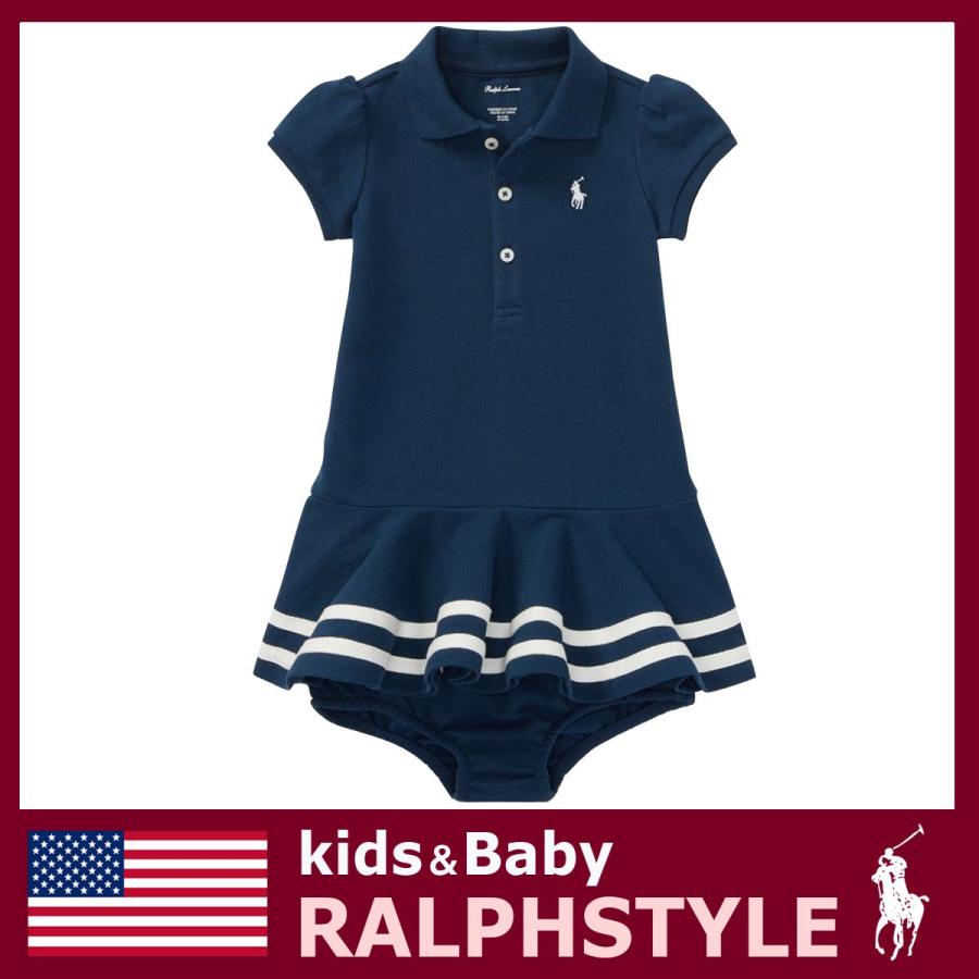 ポロ ラルフローレン 半袖 ワンピース コットン クラシックポニー 紺 ネイビー ベビー Rs67 2380n Kids Baby ラルフスタイル 通販 Yahoo ショッピング