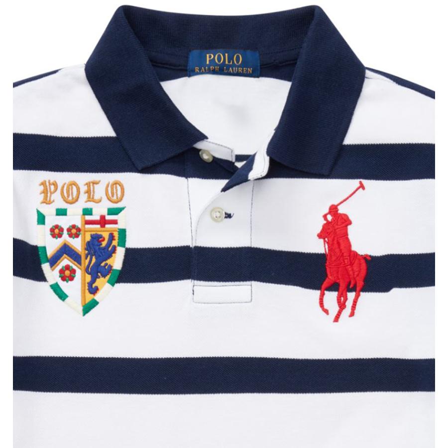 Ralph Lauren - coco 中古 ラルフローレン RALPH LAUREN メンズ 半袖ポロシャツ M 紺 ネイビー×ピンク RLX 春夏 ボーダー 中古 メンズ ラルフローレン RALPH LAUREN 半袖ポロシャツ M 紺