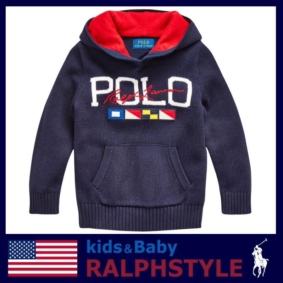 POLO RALPH LAUREN ポロ ラルフローレン 長袖 コットン フード 