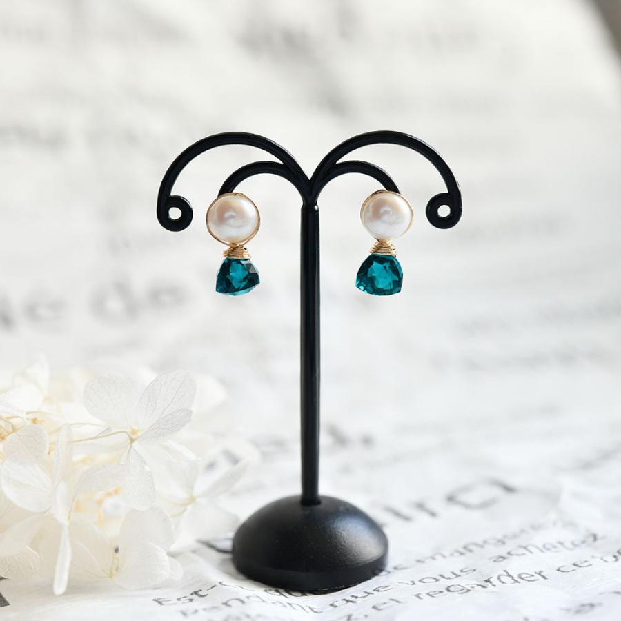 ♡期間限定販売【7】天然石グリーンクォーツァイトのチャーム、ピアス