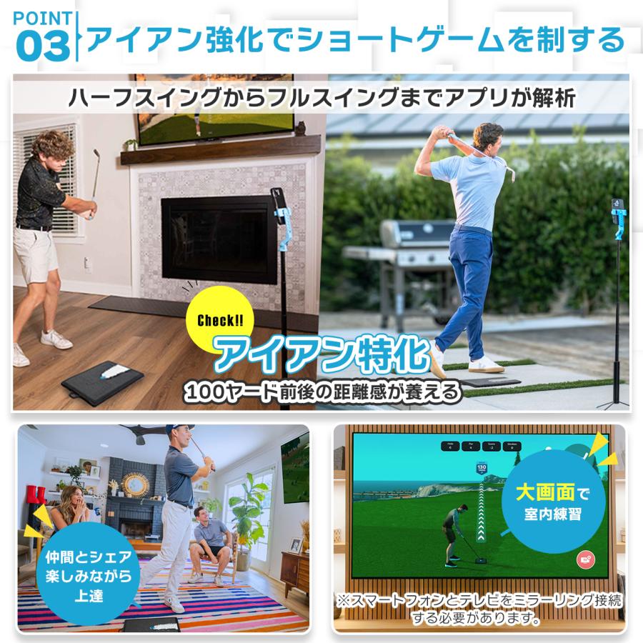 Golf Daddyシミュレーター ボール不要 ゴルフ練習器具 ゴルフ