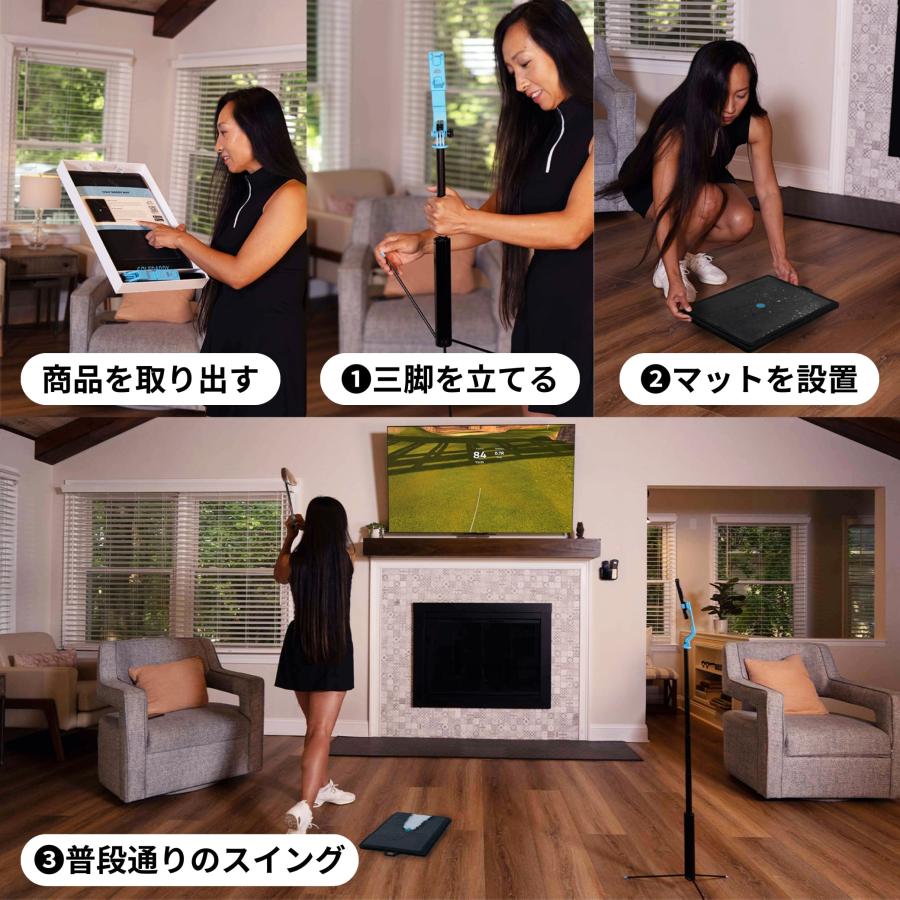 プロも絶賛！Golf Daddyシミュレーター 100/90切り AI弾道解析 飛距離