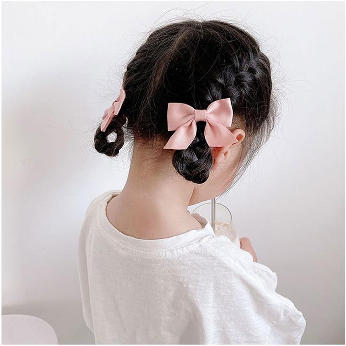 キッツリボンバレッタ 2点セット クリップ 子供ヘア留め お子さん