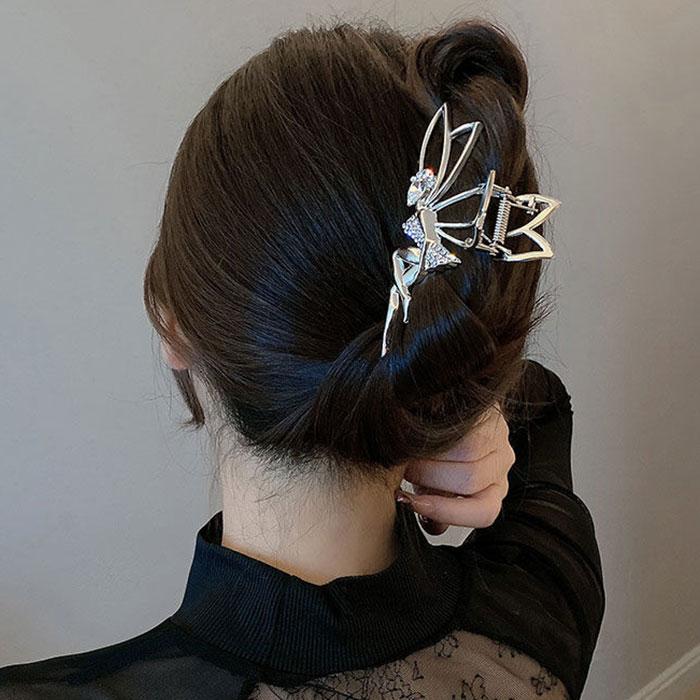 妖精ヘアクリップ キラキラ ゴージャス セレブ バンスクリップ 可愛い