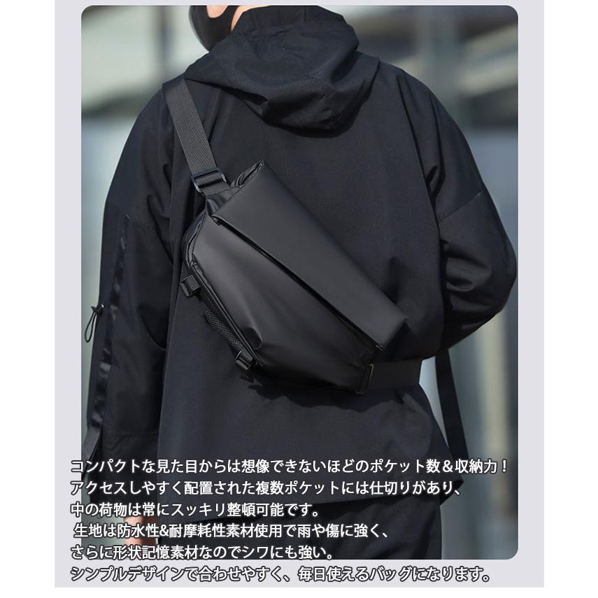 【イルビゾンテ】クロスボディバッグ ショルダーバッグ ウエストポーチ 3WAY ワンショルダー 斜め掛け 3WAY クロスボディバッグ 収納力抜群 防水撥