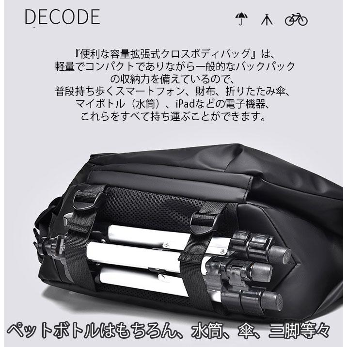 ワンショルダー 斜め掛け 3WAY クロスボディバッグ 収納力抜群 防水撥