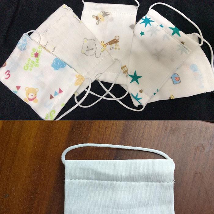 こどもマスク (1枚入) 洗える 給食当番マスク 子供マスク 入学準備 こどもガーゼマスク 給食用マスク コットン100%　子供マスク 綿100％ |  | 02