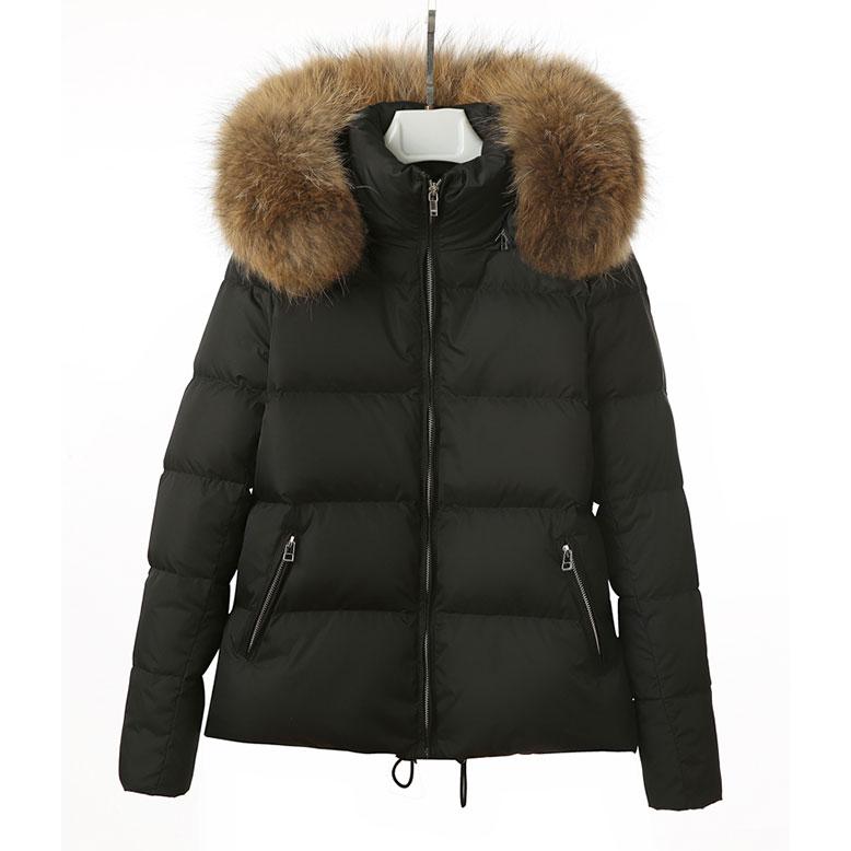 ダウンジャケット レディース リアルラクーンファー ダウン ファー