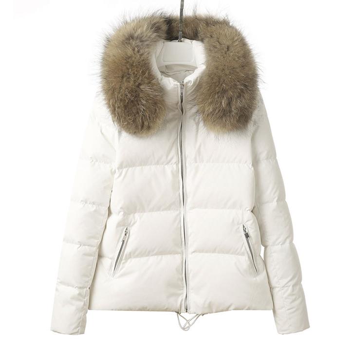 ダウンジャケット レディース リアルラクーンファー ダウン ファー