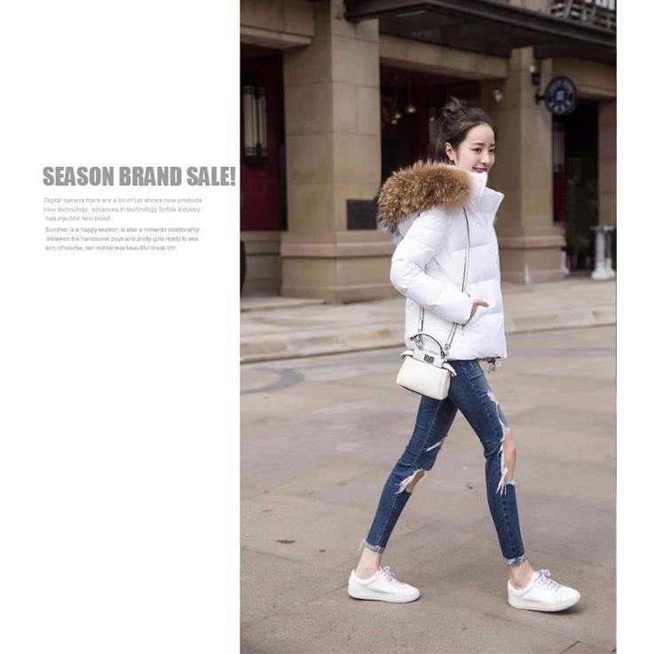 ダウンジャケット レディース リアルラクーンファー ダウン ファー