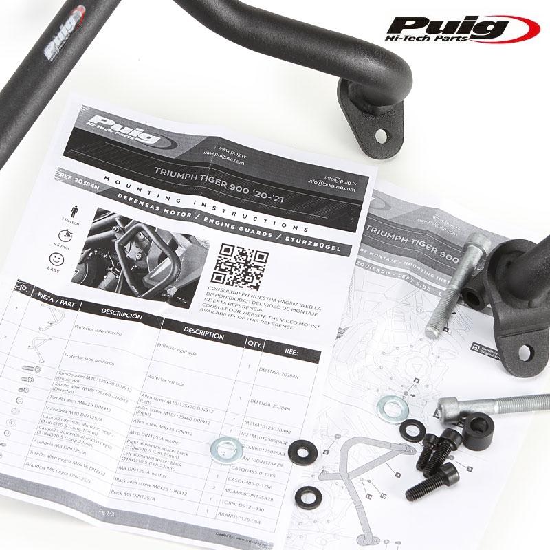 その他 R Puig（プーチ） Puig 20384N ENGINE GUARD TRIUMPH TIGER 900 (20-23