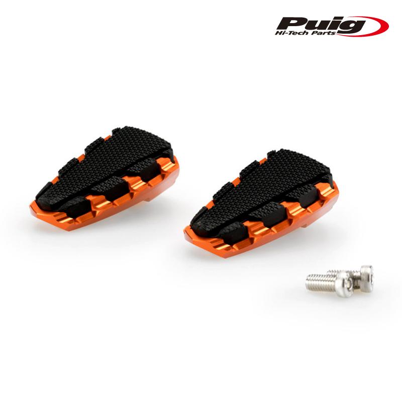 Puig 20853T TRAIL 2.0. FOOTPEGS [ORANGE] 汎用 (25) プーチ フットペグ_1