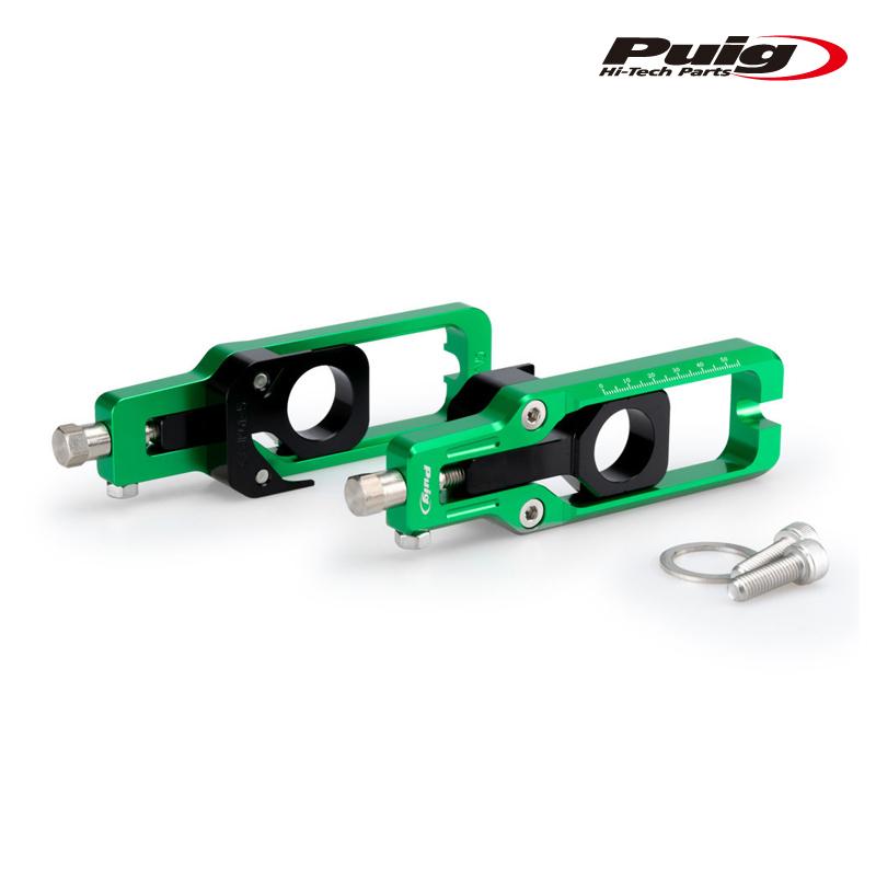 Puig 21189V CHAIN TENSIONER [GREEN] KAWASAKI ZX-10R (16-26) ZX-10RR (21-26) プーチ チェーン テンショナー | Puig