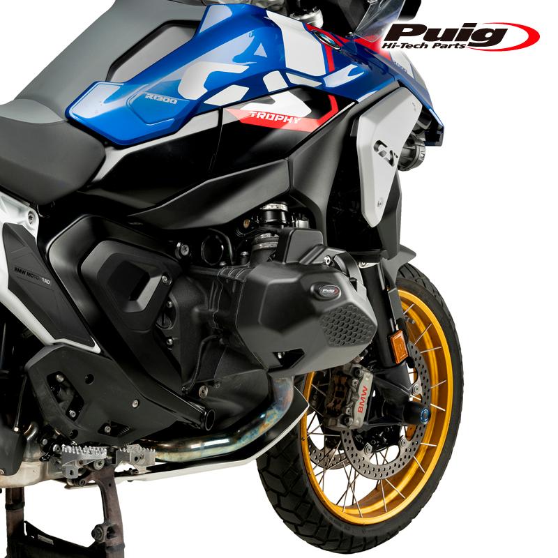 Puig 21877N ENGINE PROTECTIVE COVER [BLACK] BMW R1300GS (23-25) R1300RS (25) プーチ エンジンカバー_2