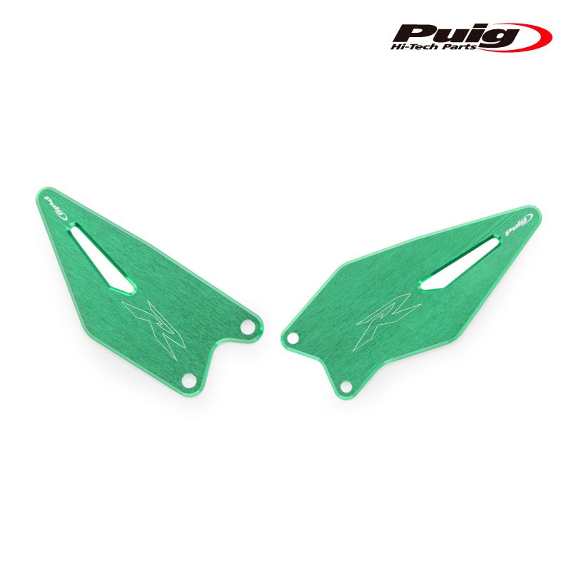 Puig（プーチ） Puig 22008V HEEL PLATES [GREEN] KAWASAKI ZX-6R