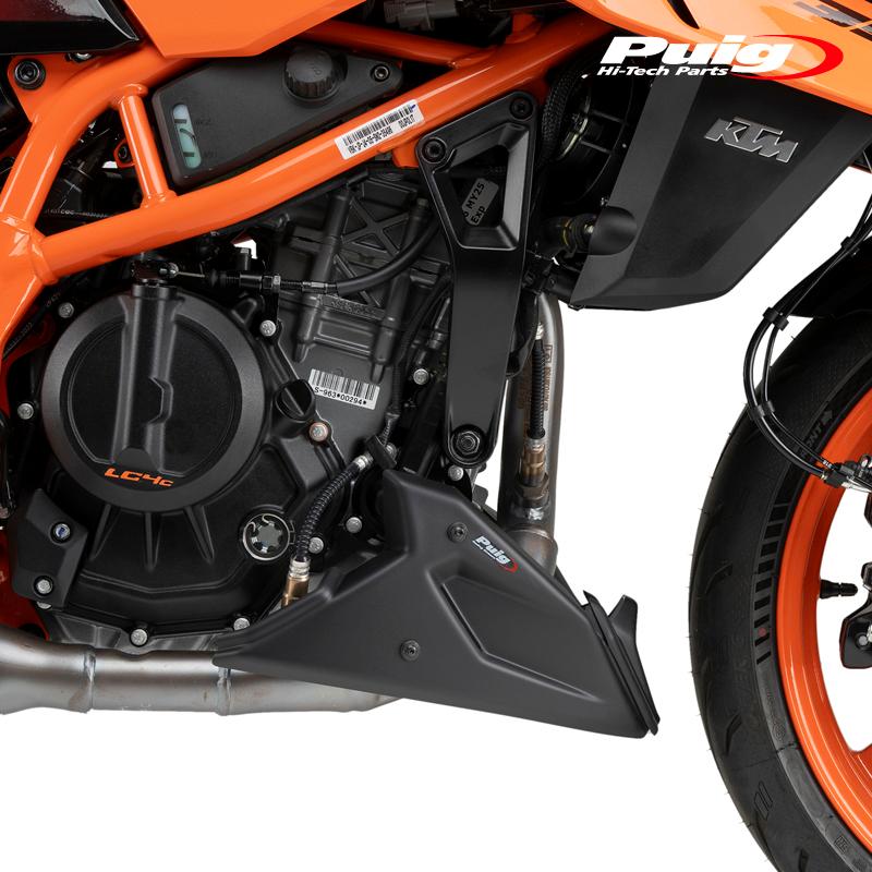 Puig 22469J ENGINE SPOILERS [MATT BLACK] KTM 390 DUKE (21-25) プーチ エンジンスポイラー_1