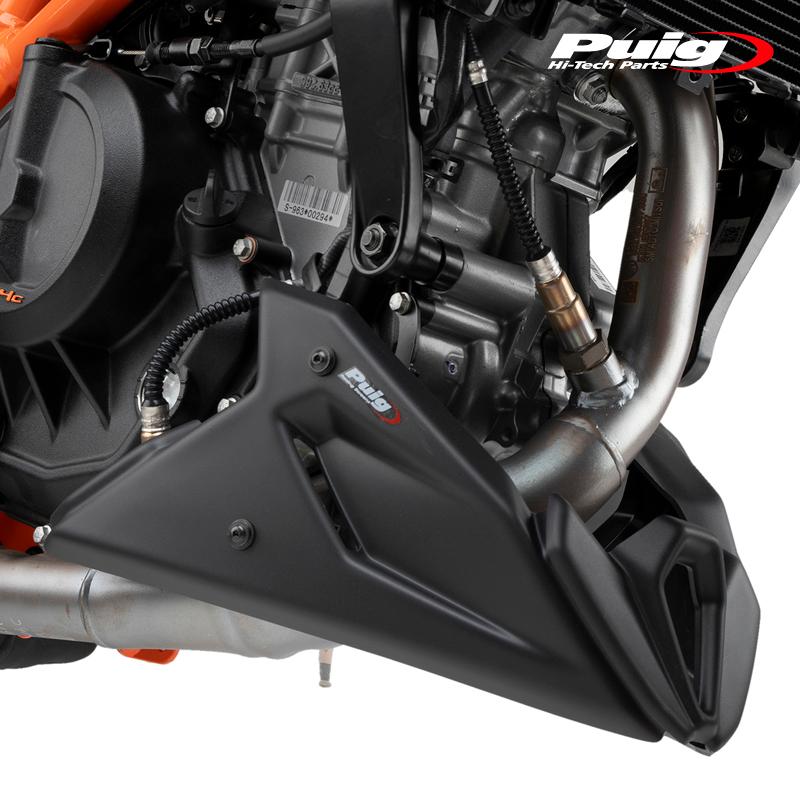 Puig 22469J ENGINE SPOILERS [MATT BLACK] KTM 390 DUKE (21-25) プーチ エンジンスポイラー_4