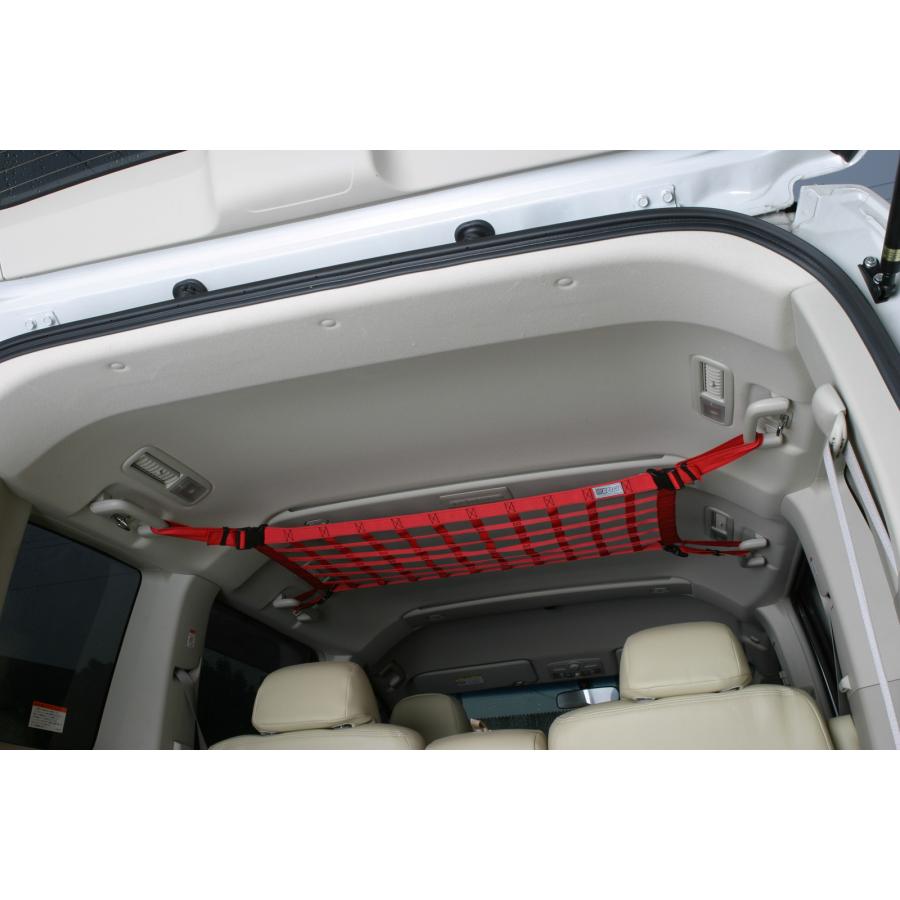 レーシングネットとサイドバーのセット ★黒色★ラゲッジネット★ルーフネット SPYCE 401-1106-3 RACING NET BK レーシング ネット ブラック : RAM