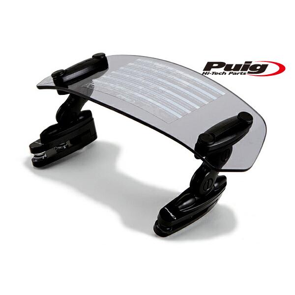 Puig 6319H MULTIADJUSTABLE VISOR CLIPON [SMOKE] プーチ 多段調整バイザー 6319h