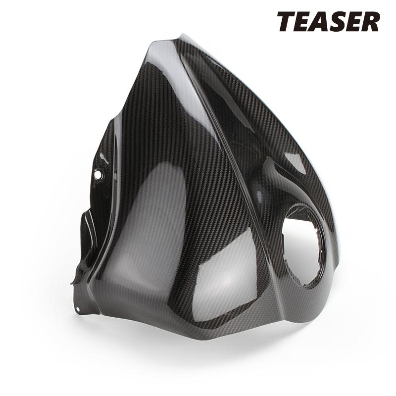 TEASER TCS02G FRONT TANK COVER 【DRY CARBON HG】 SUZUKI GSX1300R HAYABUSA (21-23) ティーザー カーボン タンク カバ―｜ram777｜04