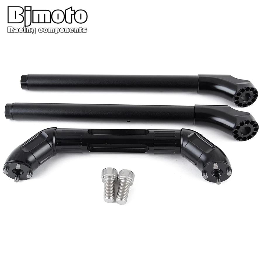 Handlebar Riser Adapters For Kawasaki Z900RS 2018-2020 - 2-Piece Black CNC Aluminum Risers
