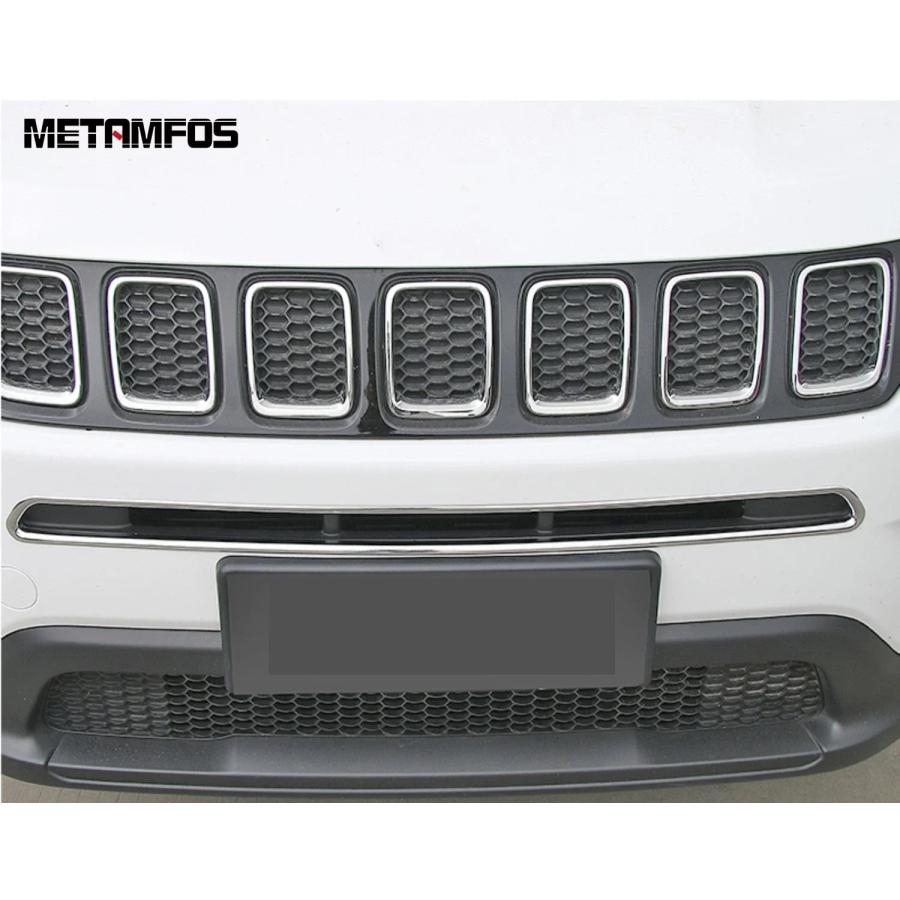 並行輸入品】 ジープ コンパス 2017年-2019年 2020年 メッキ フロント