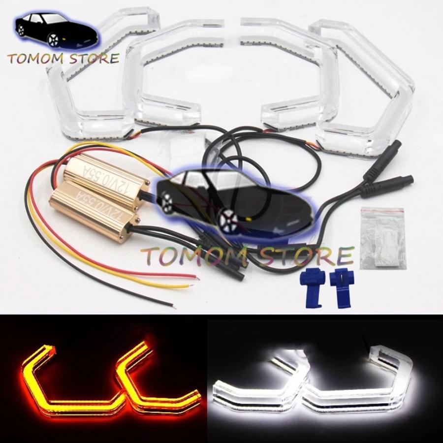 【並行輸入品】 M4 LED イカリング BMW M2 ME M4 M5 F10 F12 F13 F18 F30 F31 F32 F33 F34 F35 F36 E46 カブリオレ クーペ 2D アクセサリー カスタム パーツ_6