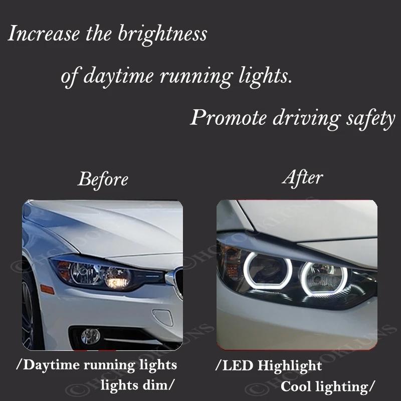 【並行輸入品】 BMW 3 シリーズ F30 F31 F34 2012年-2016年 DTM クリスタル LED イカリング ライト キット ハロゲン ヘッドライト カスタム パーツ_4