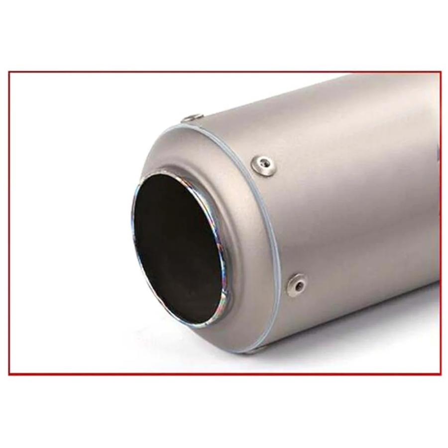 【並行輸入品】 TKOSM 60mm 51mm バイク チタン 金属 カーボン エキゾースト パイプ マフラー バイク Laser ステッカー S1000RR CBR1000 カスタム パーツの画像