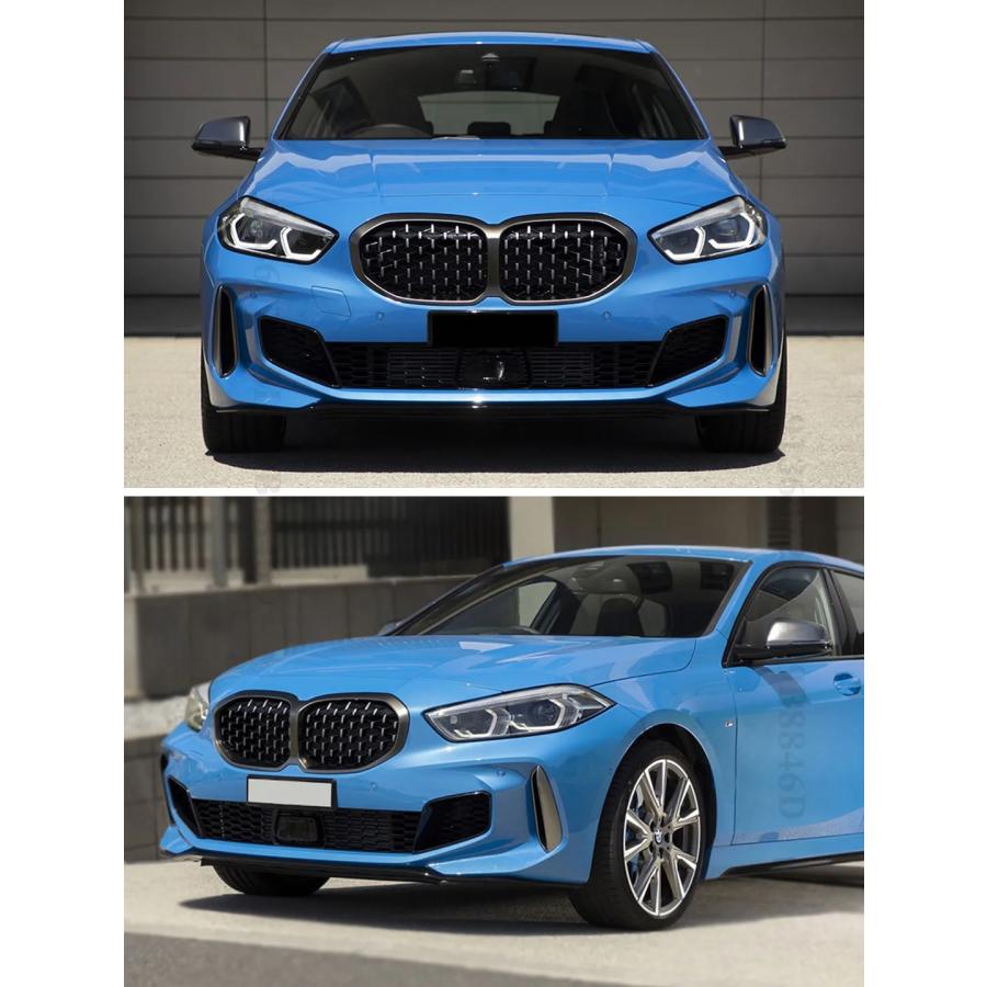 並行輸入品】 フロント バンパー キドニー グリル ダイアモンド BMW 1