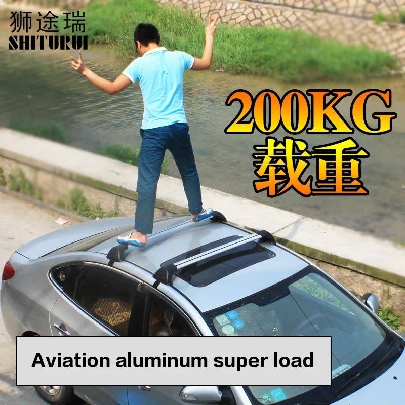 【並行輸入品】 SHITURUI トヨタ BZ4X 5 ドア SUV 2022年 - 2023 (FLUSH レール)ウルトラ Quiet トラック ルーフ スペシャル アルミ 金属 Belt ロック カスタムの画像