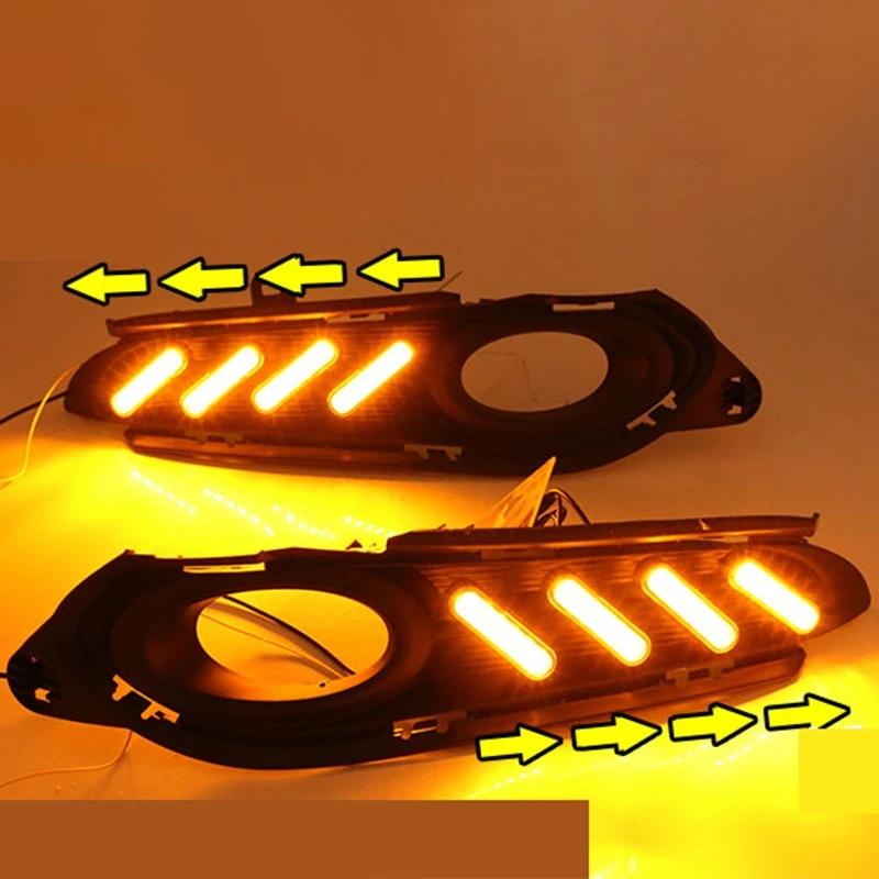 【並行輸入品】 ホンダ HR-V HRV ベゼル 2014年~2018年 No-error デイライト 走行 ライト LED DRL フォグ ランプ ランプ カスタム パーツの画像