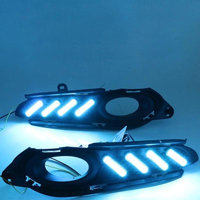 【並行輸入品】 ホンダ HR-V HRV ベゼル 2014年~2018年 No-error デイライト 走行 ライト LED DRL フォグ ランプ ランプ カスタム パーツの画像