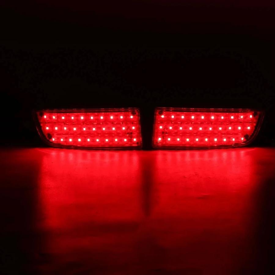 【並行輸入品】 LED L+R リア テールライト バンパー ブレーキ ライト リフレクター フォグ ランプ ベンツ W906 Sprinter Crafter A9068260140 レッド カスタム_2
