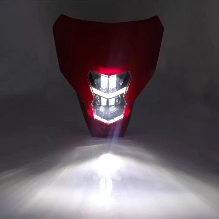 【並行輸入品】 バイク LED ヘッドライト エンデューロ MX スポーツ ヘッド ライト モト ヘッドライト ホンダ CRF450L CRF450XR CRF 125 110 250 450 R/F/L/RXの画像