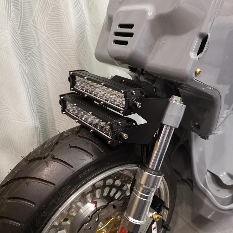【並行輸入品】 ハイライト ダブル ヘッドライト バー ヘッドライト ホンダ Ruckus ズーマー AF58 Gy6 スクーター バイク ting ブランケット カスタム パーツ_3