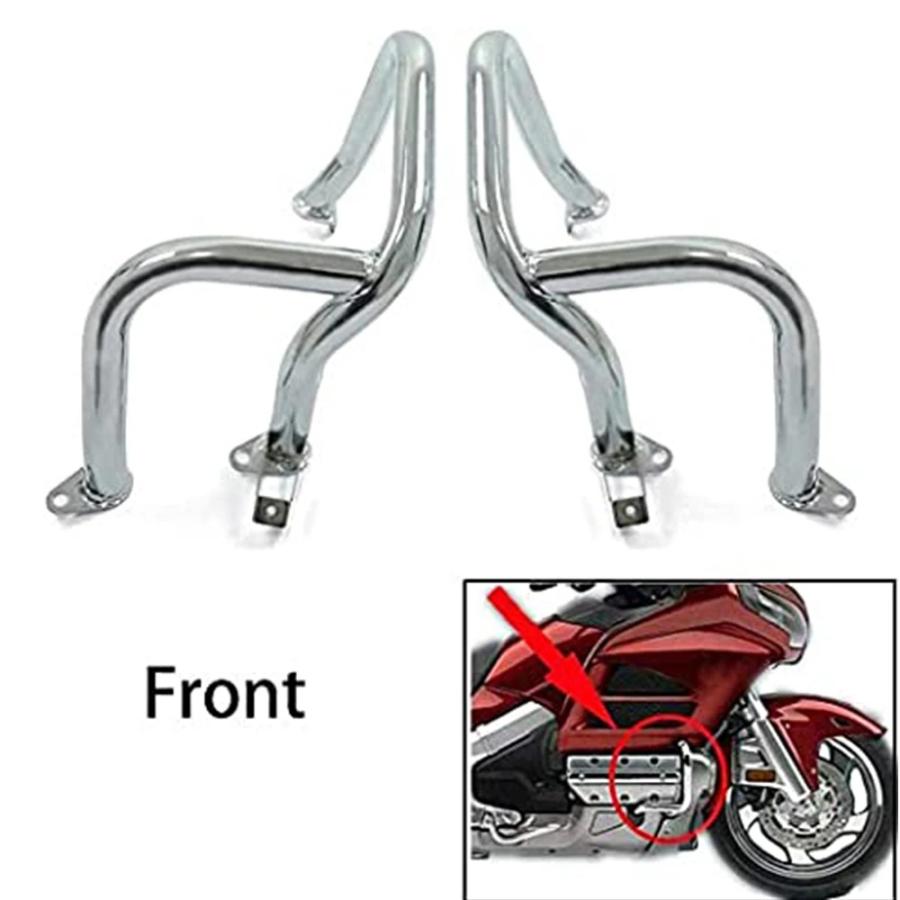 【並行輸入品】 ホンダ ゴールドウイング GL1800 GL1800A F6C ゴールド ウィング 1800 2001年-2017年 バイク フロント＆リア クラッシュバー エンジン ガード_5