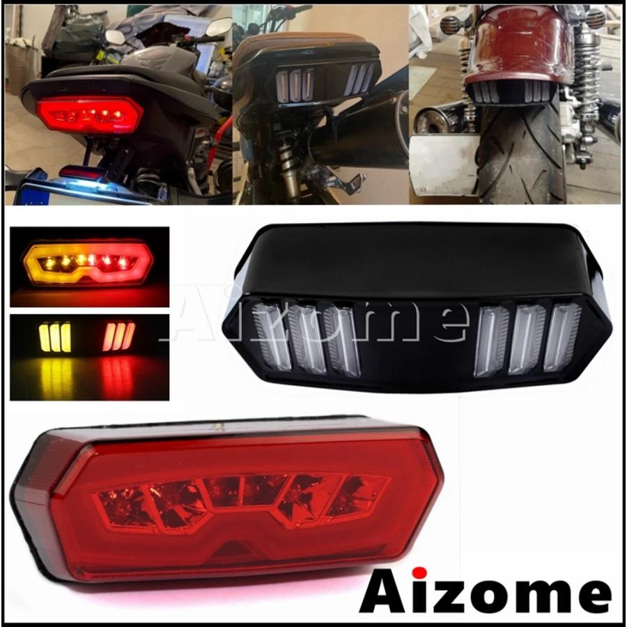 並行輸入品】 バイク LED テールライト ウィンカー リア ランプ