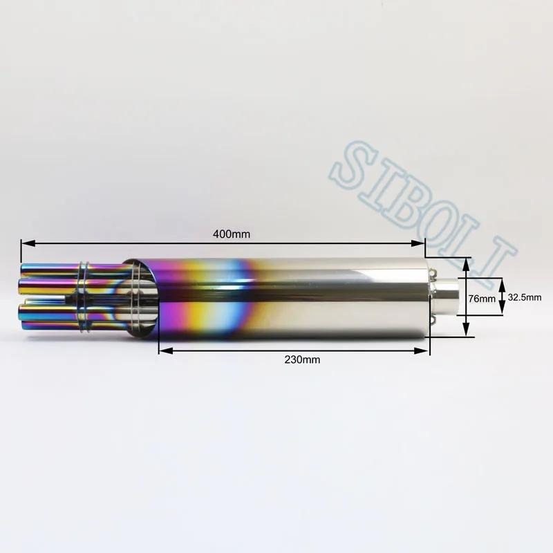 【並行輸入品】 Rotating Gatling Gun エキゾースト マフラー バイク ホンダ レブル G310R CB150R YZF-R15 ER6N 150CC 125CC カスタム パーツの画像