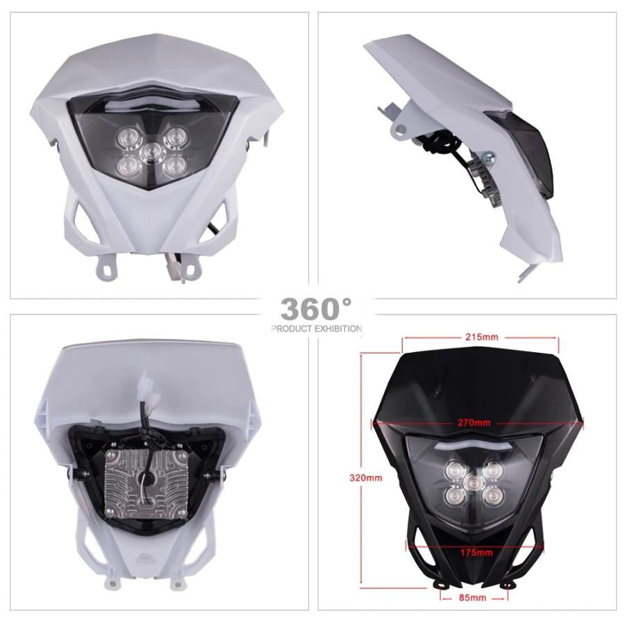 【並行輸入品】 バイク ヘッドライト LED ヘッドライト ヘッド ライト ヤマハ WR250F 2015年-2019年 WR450F WR 250F 450F WRF MX エンデューロ ダート ピットの画像