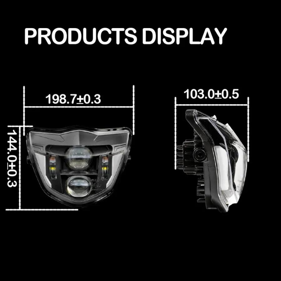 【並行輸入品】 LED バイク ヘッドライト DRL ヤマハ WR250F WR250R WR450F YZ250F YZ450F YZ TTR WR FX MX エンデューロ ダート バイク バイク LED ライト カ