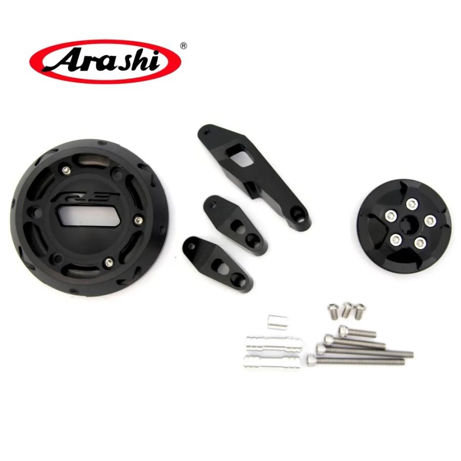 【並行輸入品】 Arashi YZF-R3 エンジン プロテクター Anti Crash パッド ヤマハ YZF-R3 2013年 2014年 Falling プロテクト YZF-R 3 YZF R-3 2013年 2014年 カ_7